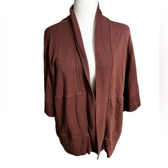 Athleta Lotus Wrap. Color dark plum extra small / small oversized pockets - Picture 9 of 13